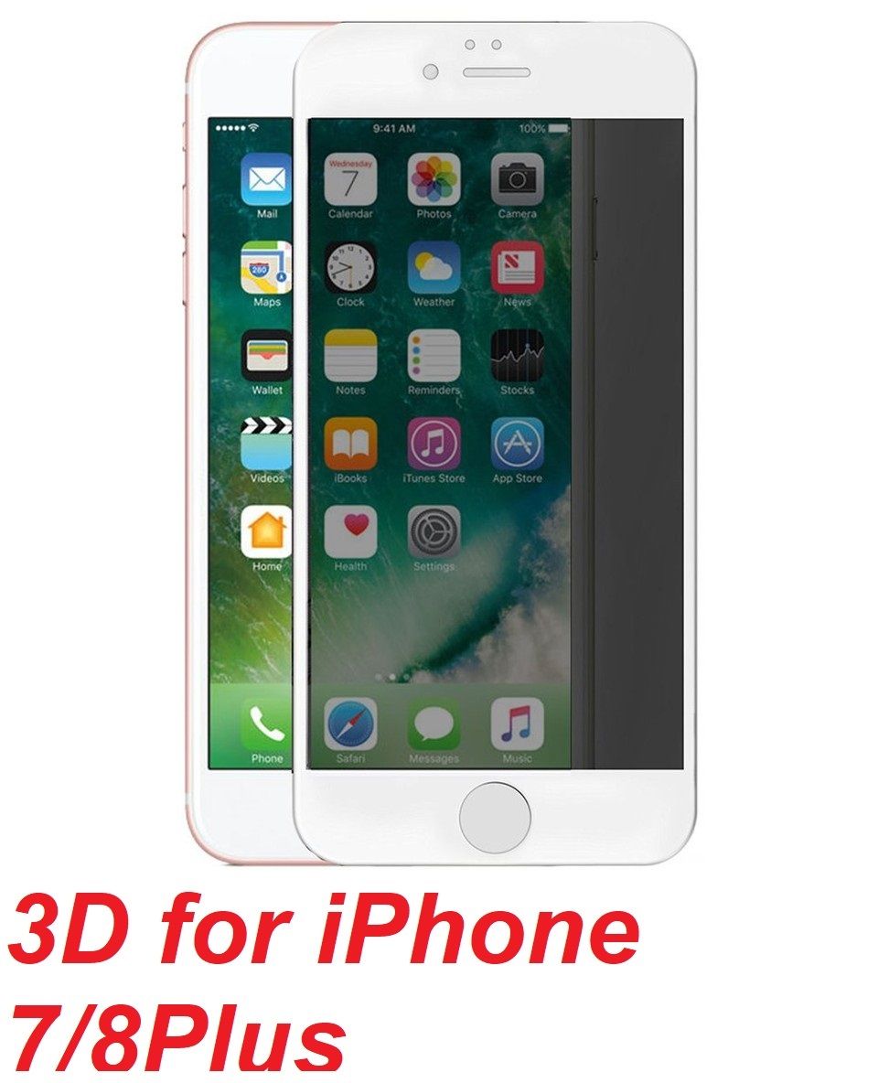 Mipow BJ91 - WT Dán cường lực chống nhìn trộm Kingbull 3D for iPhone 7/8Plus white ( BJ91-WT ) G