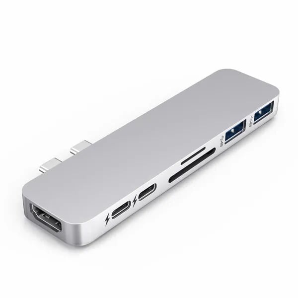 HYPER GN28D-SILVER Cổng chuyển Hyperdrive USB Type C Pro 8 in 2 Hub Sil