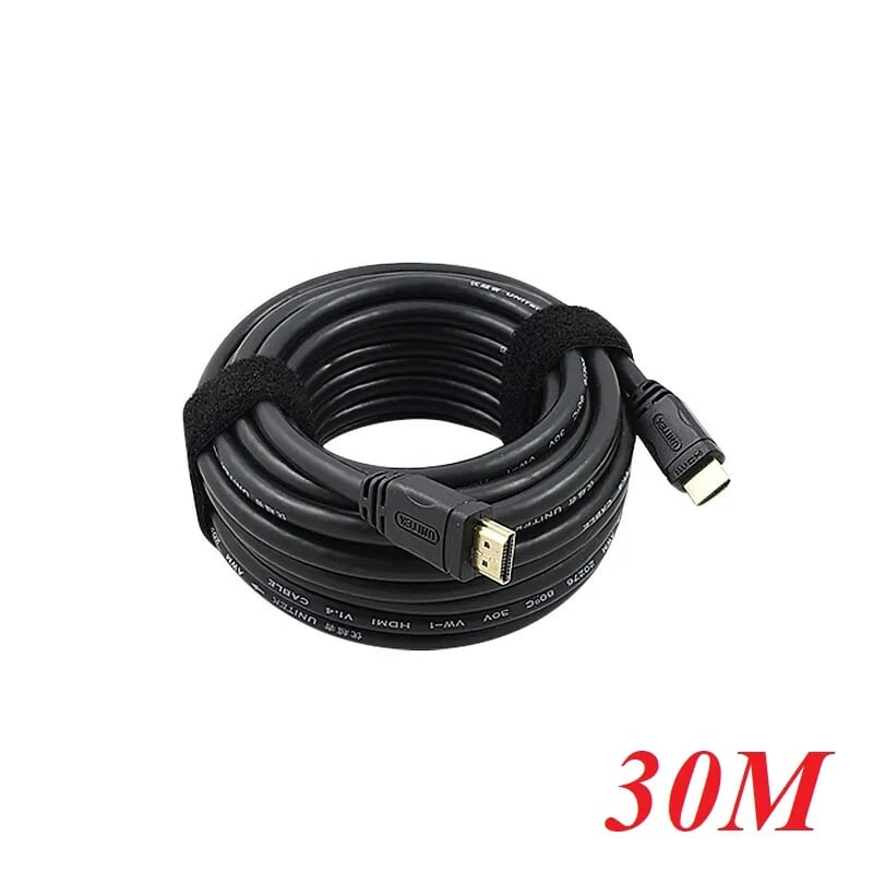 Unitek 98829 Y-C171 30M 4k Ultra HD Màu Đen Cáp HDMI chuẩn 1.4 có IC khuếch đại chống nhiễu