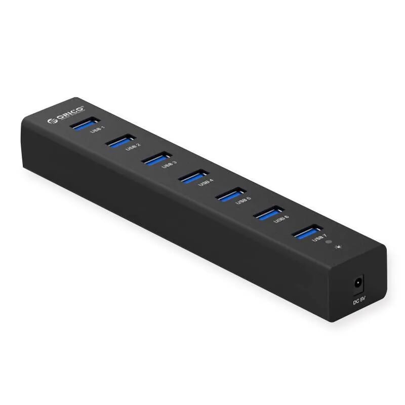Orico H7013-U3-AD-BK Bộ Chia Cáp 1M Usb Hub 7 Cổng Usb 3.0 - 97448