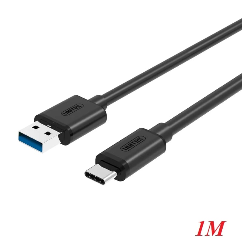 Unitek 98222 Y-C474BK 1M Màu Đen Cáp sạc + truyền dữ liệu usb 3.0 sang Type-C