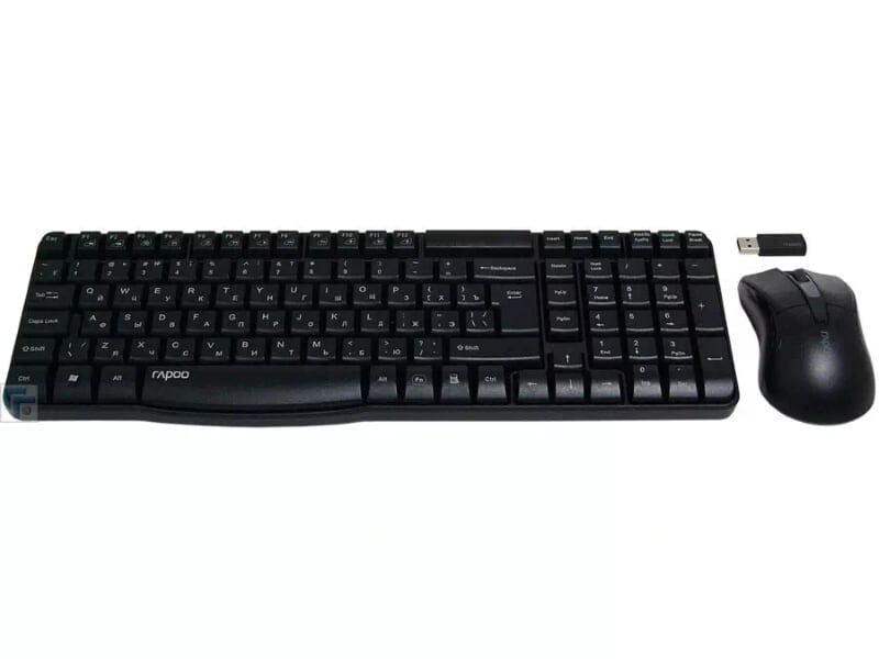 Rapoo 27905 X1800 Bộ Bàn Phím Và Chuột Vi Tính Không Dây Màu Đen 05225