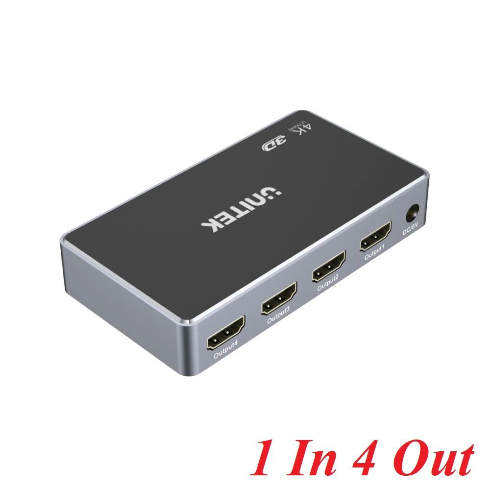 Unitek 29382 V1109A 1 in 4 Out HDMI 4K Splitter