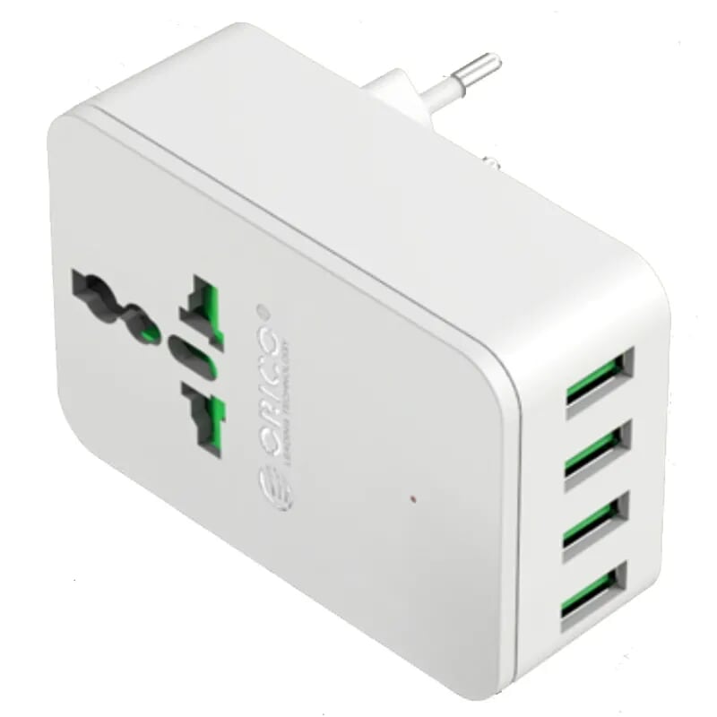 Orico S4U-WH Sạc Điện Thoại 20W Usb 4 Cổng 2.4A Có Cổng Trả Nguồn Điện 2500W - 96433