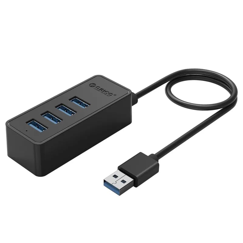 Orico W5P-U3-30-BK Bộ Chia Cáp 0.3M Có Cổng Nguồn Phụ Micro Usb Hub 4 Cổng Usb 3.0 - 96866