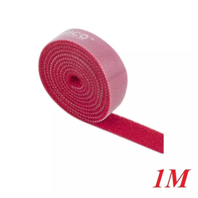 Orico Cbt-1S-Rd Băng Khóa Dán Dài 1M Đỏ - Re-Usable Red 1M Velcro Cable Ties - 95251