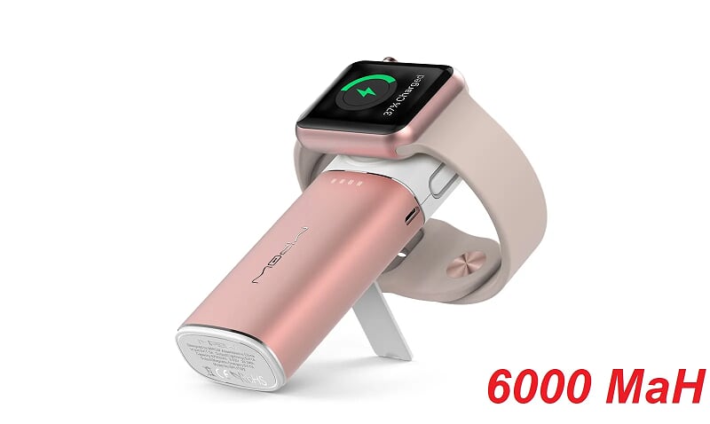 Mipow SPL11W2RG Sạc dự phòng Apple watch 6000 Lightning ( Rose Gold ) SPL11W2-RGG