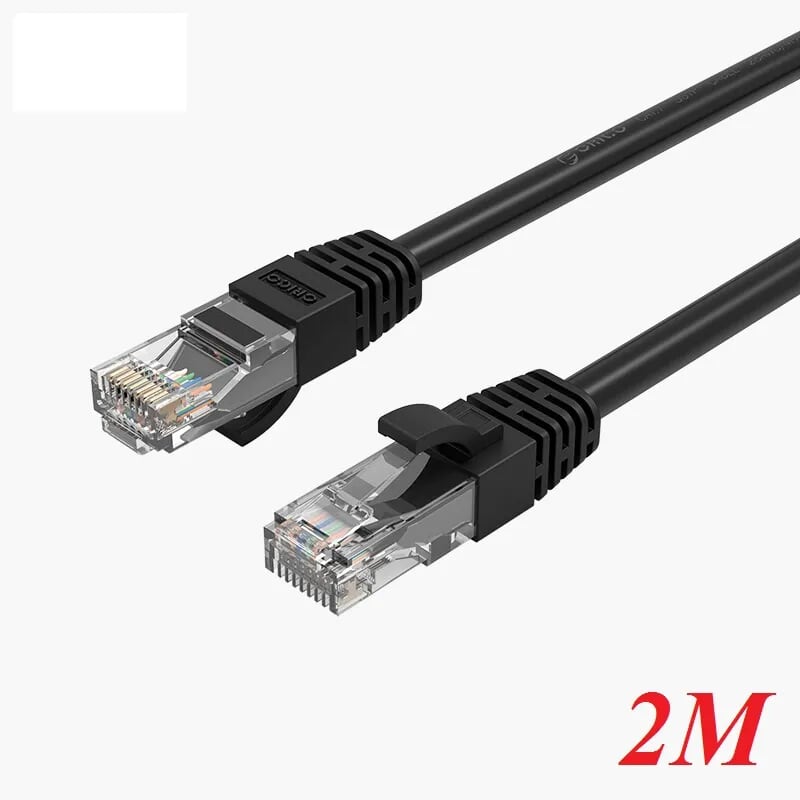 Orico PUG-C6-20-BK Cáp mạng 2m CAT 6 gigabit màu đen - 96889
