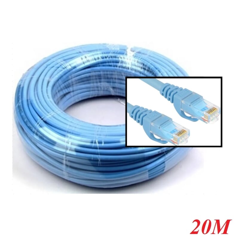 Unitek 96117 Y-C815ABL 20M Màu Xanh Cáp Mạng UTP chuẩn CAT 6 dây tròn