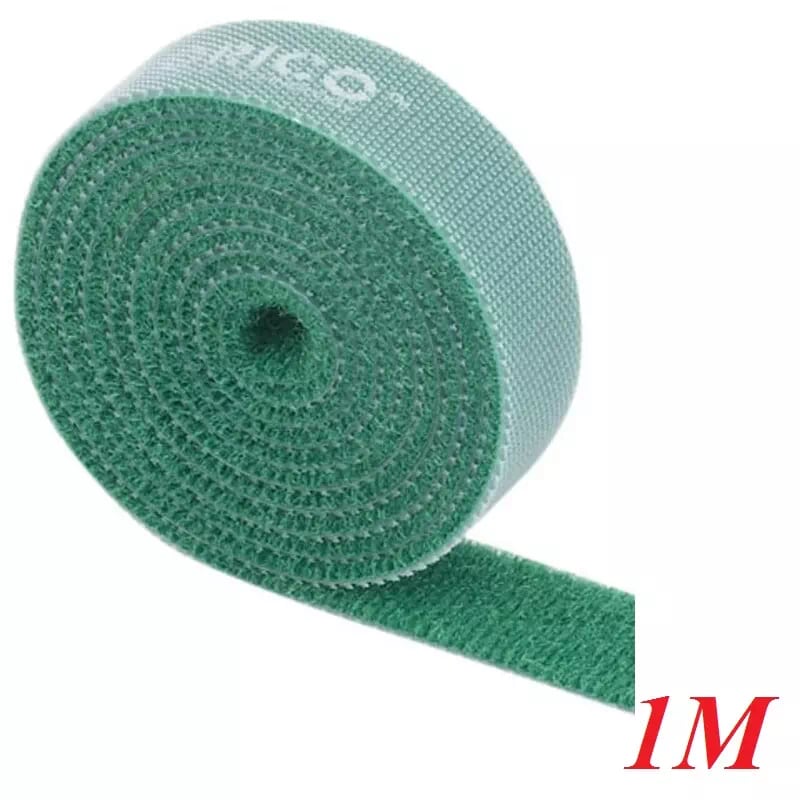 Orico Cbt-1S-Gr Băng Khóa Dán Dài 1M Xanh Lá - Re-Usable Green 1M Velcro Cable Ties - 97933
