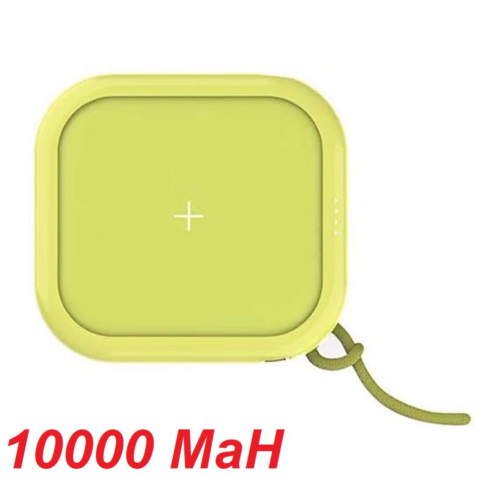 Mipow SPX01W-T-GR Sạc dự phòng không dây Cube X 10000 PD18W Version II Green ( SPX01W-T-GR ) G
