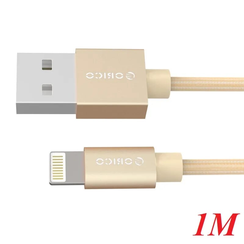 Orico LTF-10-GD Cáp sạc 1m dây dù Iphone Lightning USB 2.0 - 98912
