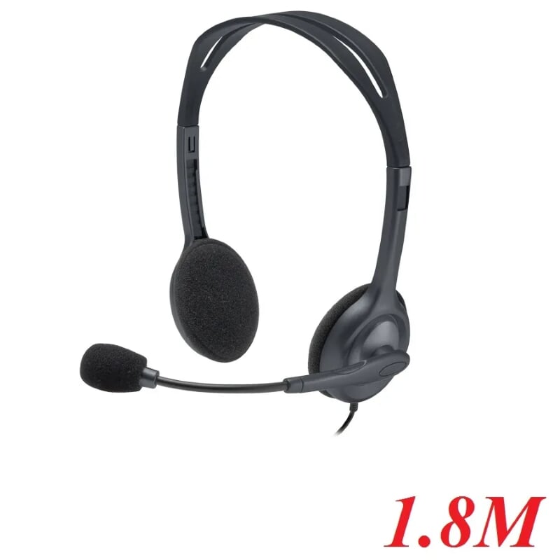 Logitech H111 tai nghe nói vi tính 1 giắc cắm 3.5mm dài 1.8m 97234