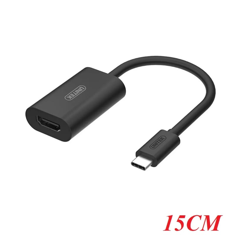 Unitek 98605 Y-6319BK 15CM Màu Đen Cáp chuyển Type-C sang Hdmi