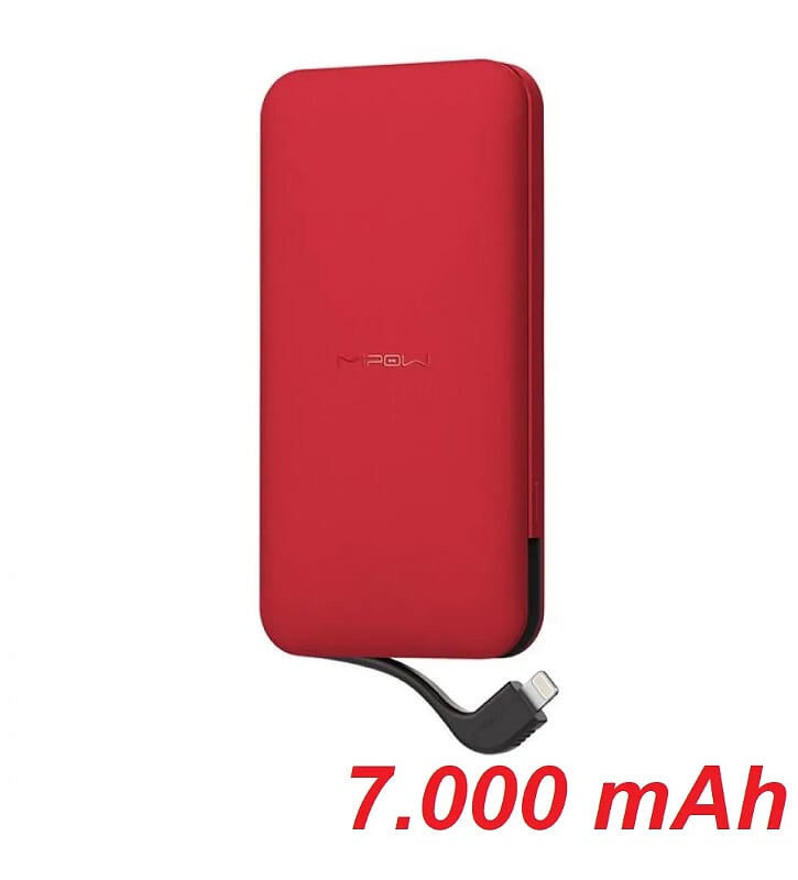 Mipow SPL08WRD Pin sạc dự phòng Cube 7.000 mAh ( Red ) ( SPL08W-RD ) G