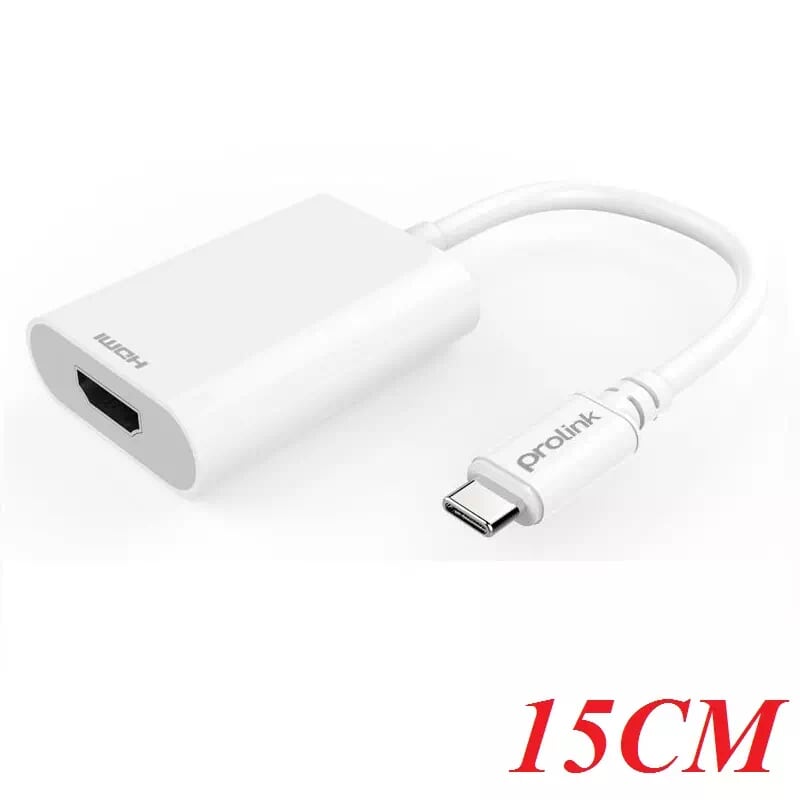 Prolink MP400 Đầu 15Cm chuyển đổi Type C sang Cổng HDMI 4K UHD - 95033