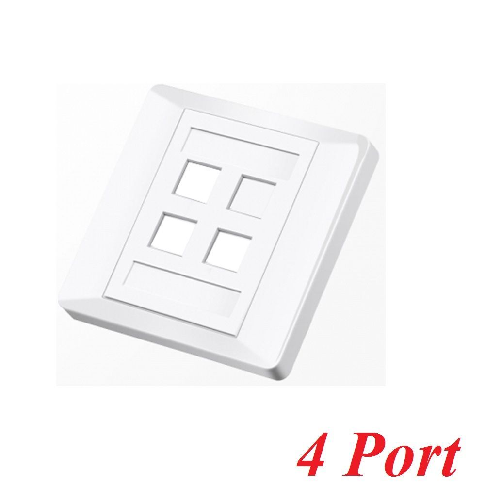 Unitek 25495 T014A Mặt 4 port vuông