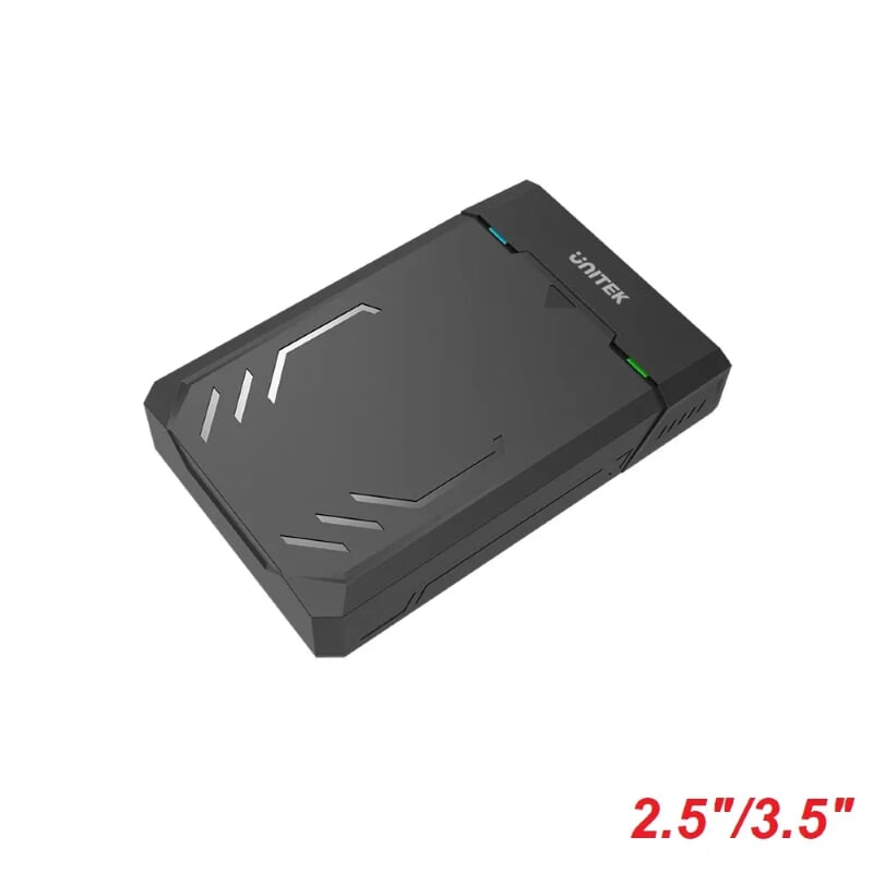 Unitek 29933 Y-3035 Usb 3.0 To Sata Iii 2.5-3.5 Hộp Đựng Ổ Cứng Hdd Box Màu Đen