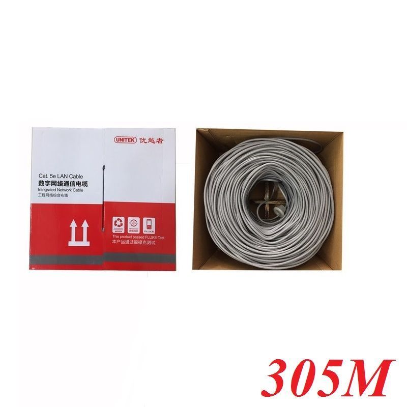 Unitek 25891 Y-C881GY 305M Cable Utp Cat 5E 0.45BC