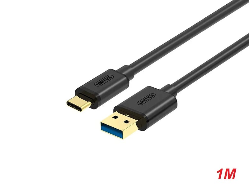 Unitek 27228 Y-C491BK 1M Cáp Sạc USB Type-C ra USB 3.0 Màu Đen