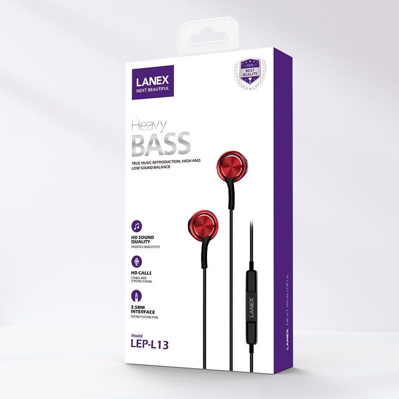 Lanex 15984  L13 1.2M  3.5mm tai nghe dây có mic