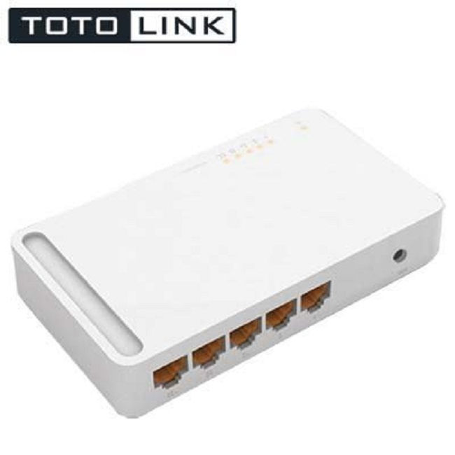 Totolink 15088 S505 màu trắng Bộ Chia Tín Hiệu mạng 5 Cổng 10/100Mbps chất liệu nhựa