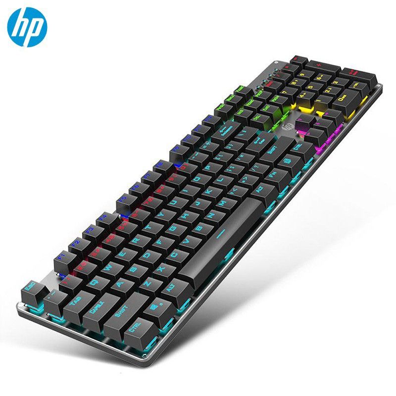 HP 19914 GK400F  usb đèn led Bàn phím cơ blue switch chính hãng