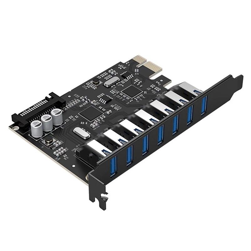 Orico  17174 PVU3-7U-V1 Card mở rộng 7 cổng USB 3.0 Hỗ trợ khe cắm PCI-e 3.0