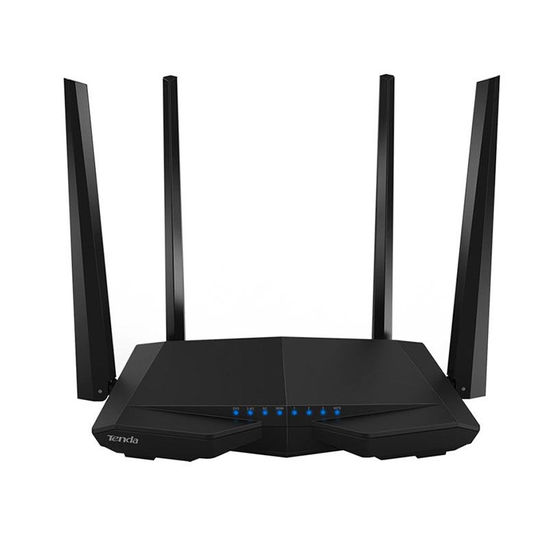 Tenda 18689 AC6 4 angten màu đen AC1200 WiFi Băng Tầng Kép
