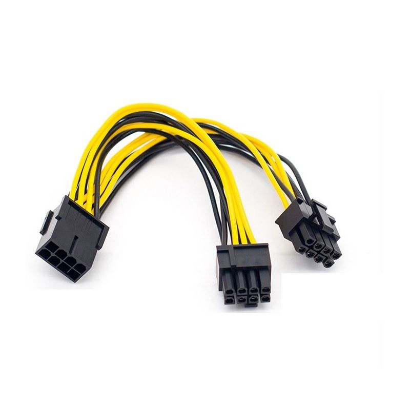 Oem 86257  6 pin ra 8 + 8 pin cho vga  Dây chuyển nguồn