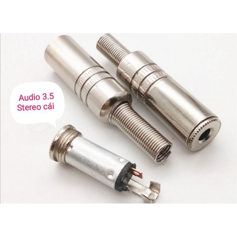 oem 18534 Đầu hàn jack cắm audio âm thanh 3.5mm cổng cái 4 nấc