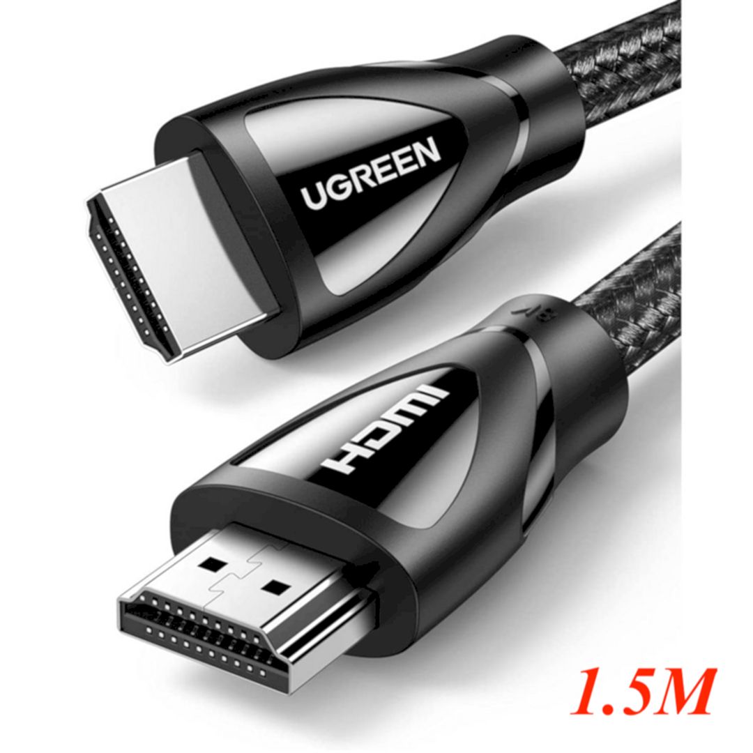 Ugreen 40179 1.5m 2.1 HDMI 8K 60hz 48Gpbs Male to Male Braided Cable 4k 120hz HD150