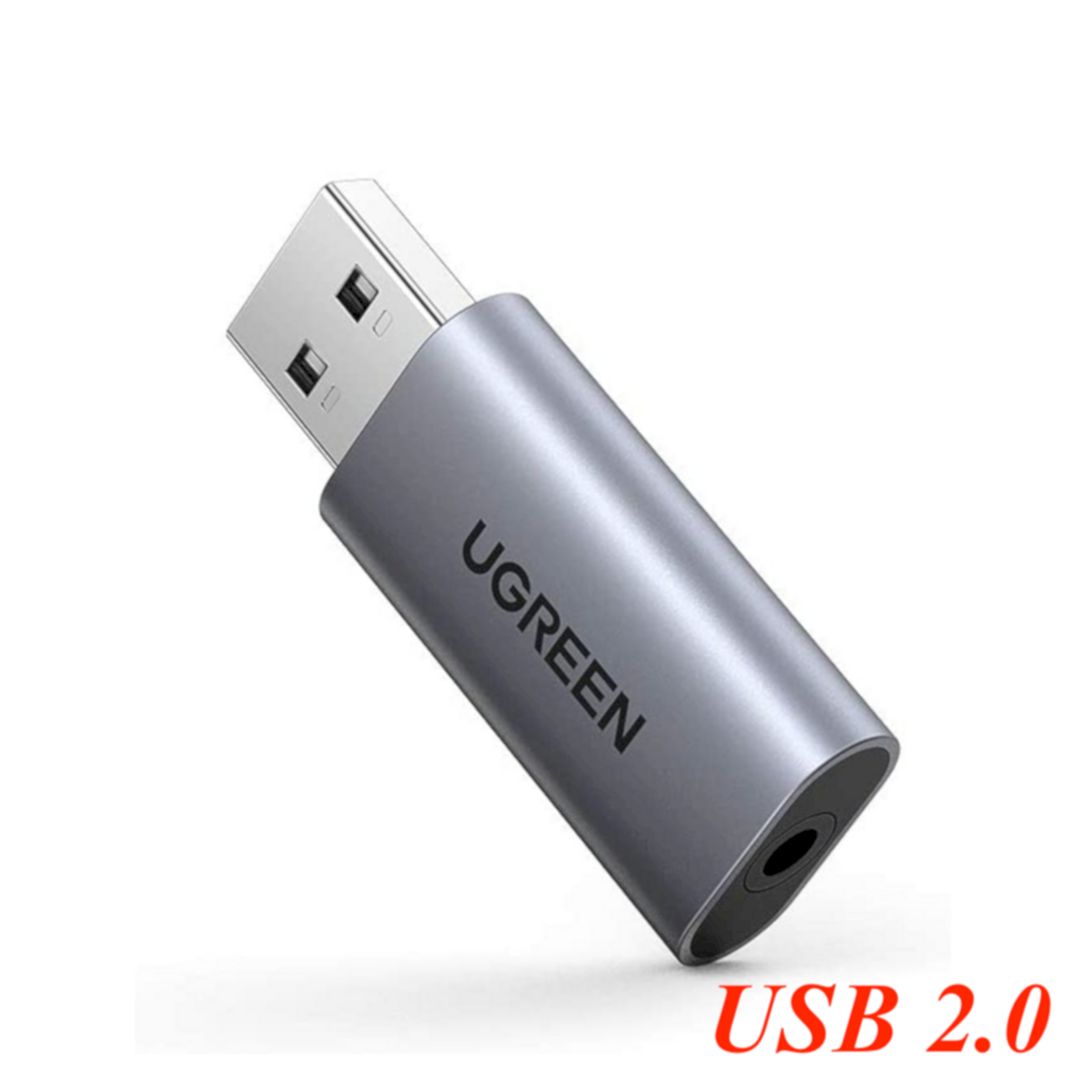 Ugreen 80864 usb 2.0 sound card for new 3.5mm audio + mic headset with TRRS interface Audio Adapter ALC4030 chipset CM383