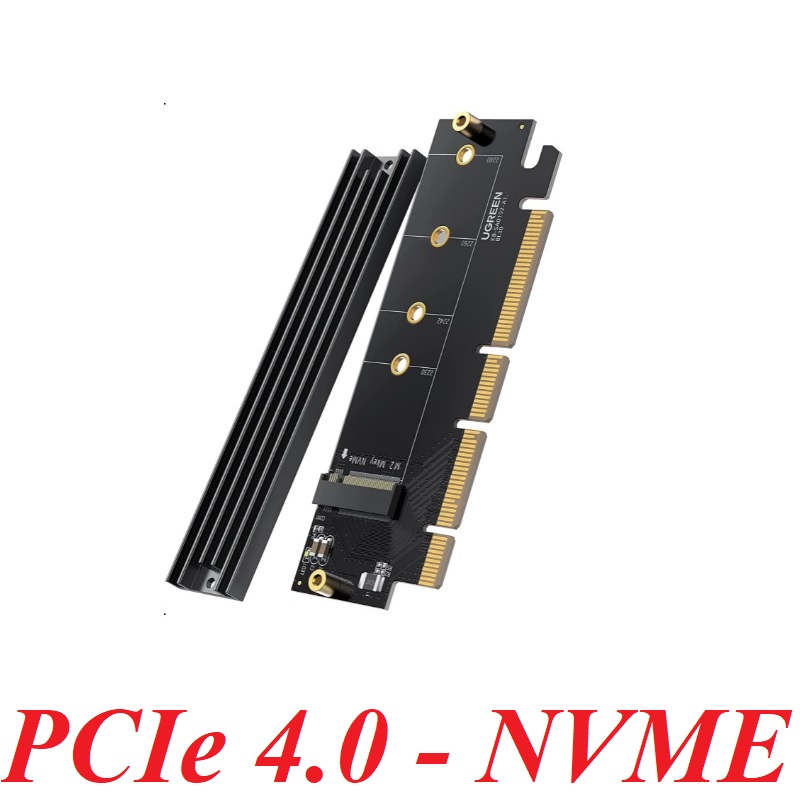 Ugreen 30715 PCie to M.2 nvme expansion card SSD box riser card compatible with desktop mainframe computer dust and heat dissipation cm465
