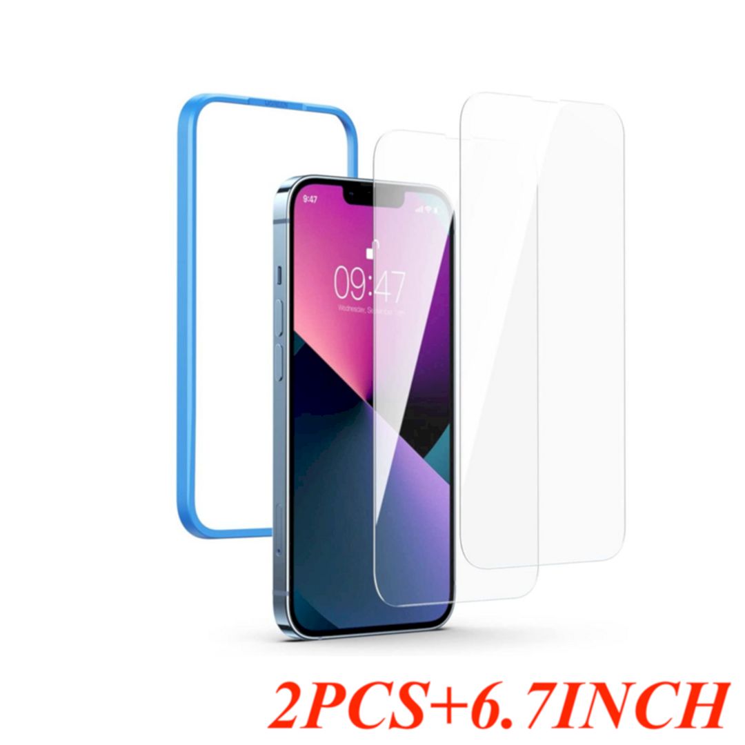 Ugreen 80969 2pcs 6.7inch for iPhone 13 Pro Max Full Coverage HD Tempered Glass Screen Protector with Alignment Tool SP195