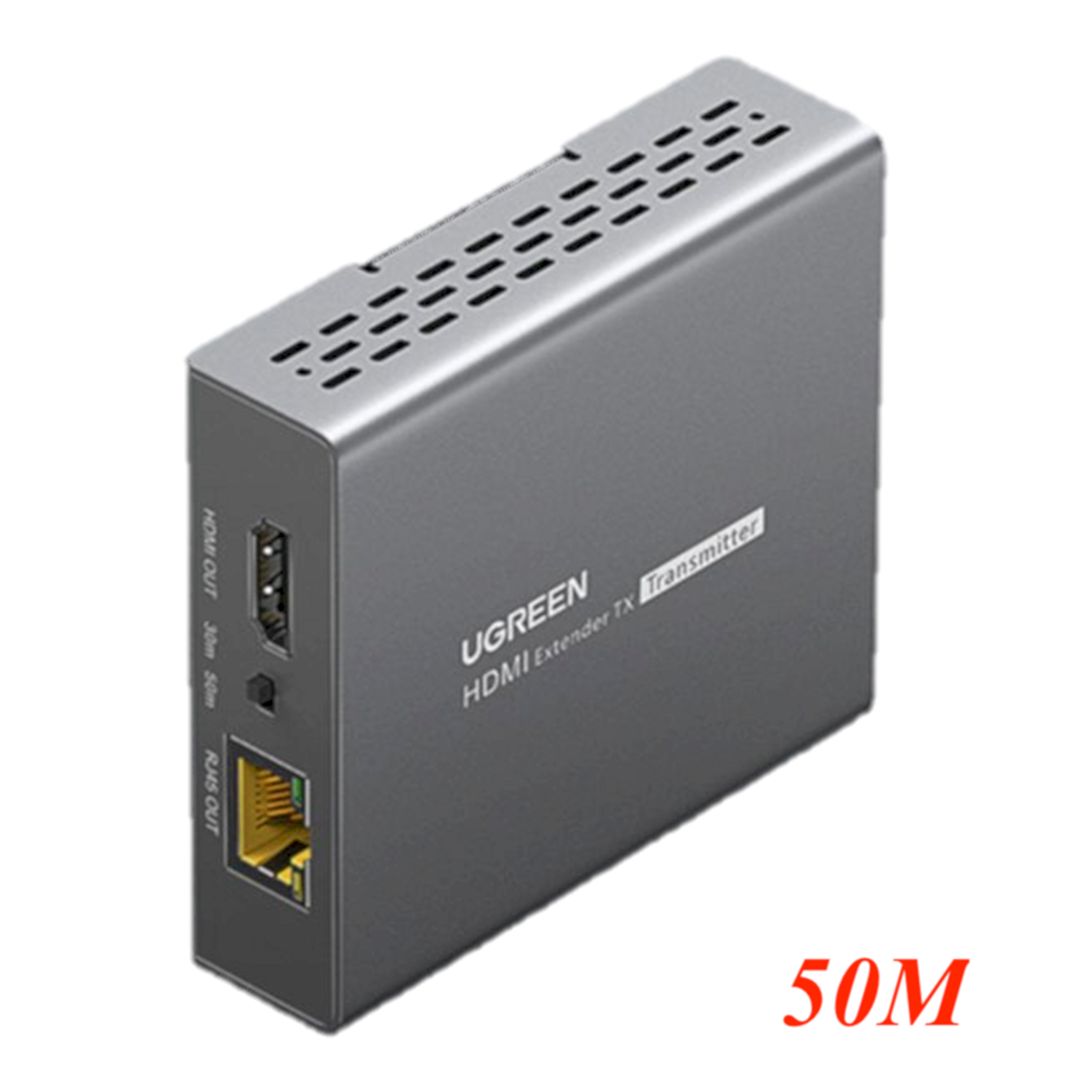 Ugreen 10938 50m 4k 60hz HDMI 2.0 Ethernet Extender with Audio Separation by Lan rj45 cable CM411