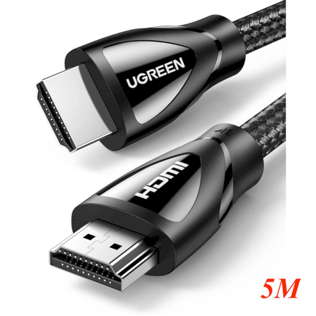 Ugreen 40182 5m 2.1 HDMI 8K 60hz 48Gpbs Male to Male Braided Cable 4k 120hz HD150