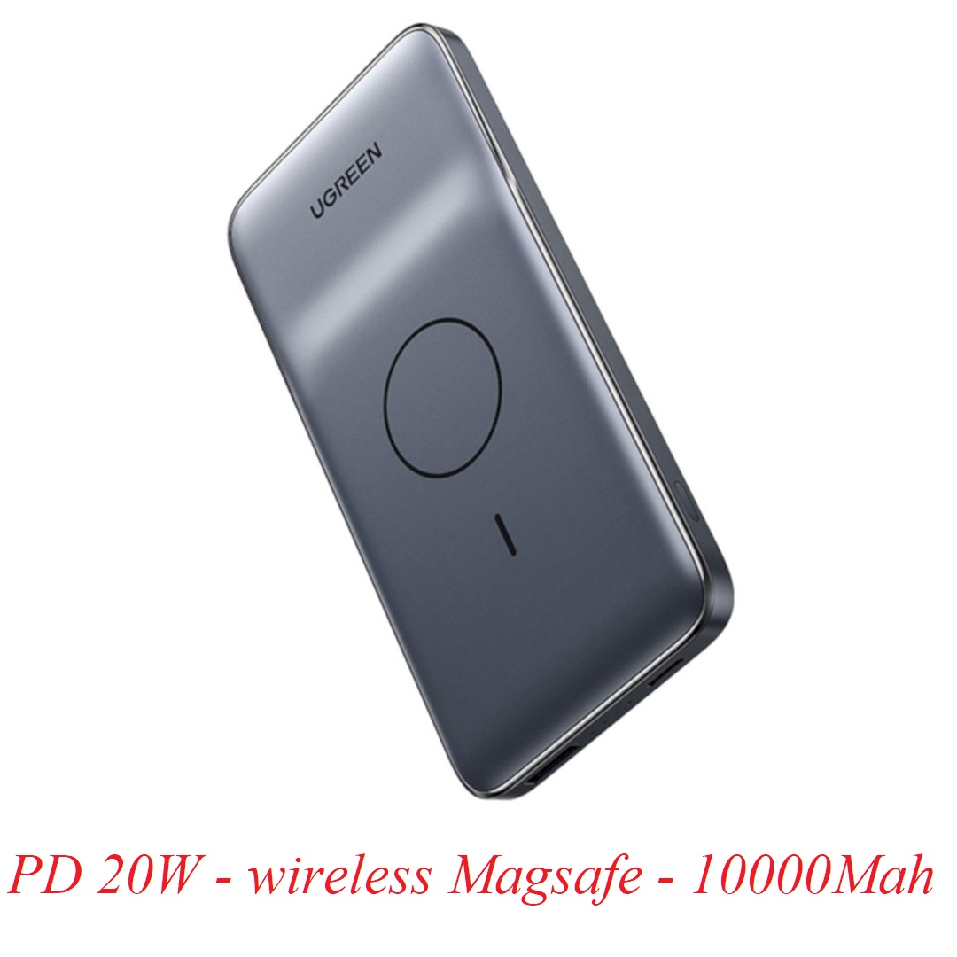 Ugreen 40826 10000mAh Magnetic 7.5W Wireless Charging Type - C + USB - A Charger PB195