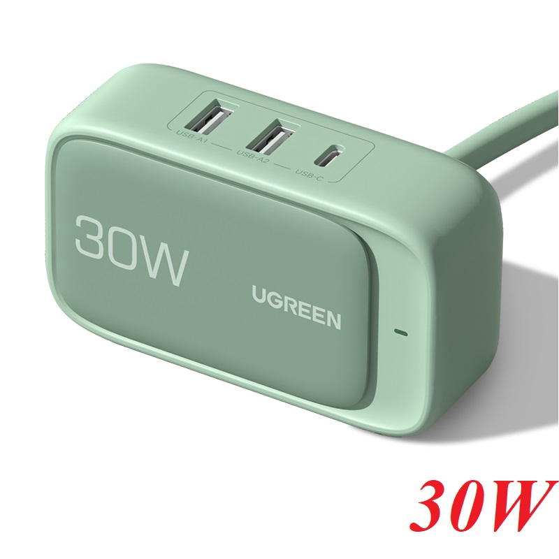 Ugreen 60699 30W PD Smart Charging Magic Box Apple Charger Fast Charging Head Cube Socket 2 - in - 1 Type - c USB Suitable for iPhone13ProMax 12 mini Huawei Mobile CD280