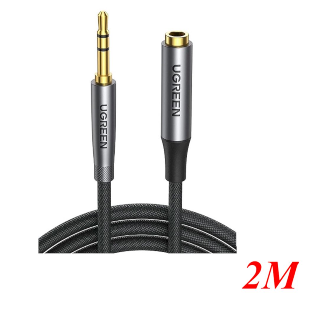 Ugreen 50241 2m Extension 3.5mm 3 - Pole Male to Female Cable Black AV190