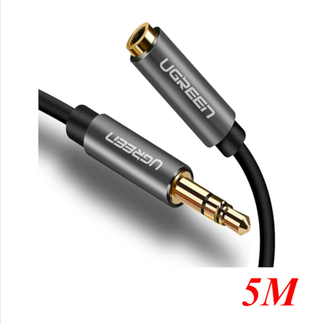 Ugreen 60311 5m Extension 3.5mm 3 - Pole Male to Female Cable Black AV190