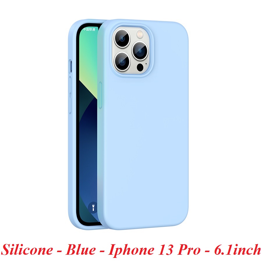 Ugreen 90333 blue 6.1inch for iphone 13 Pro liquid silicone mobile phone case inclusive protective cover anti - fall ultra - thin skin - friendly hand - feel soft shell for men and women lp544