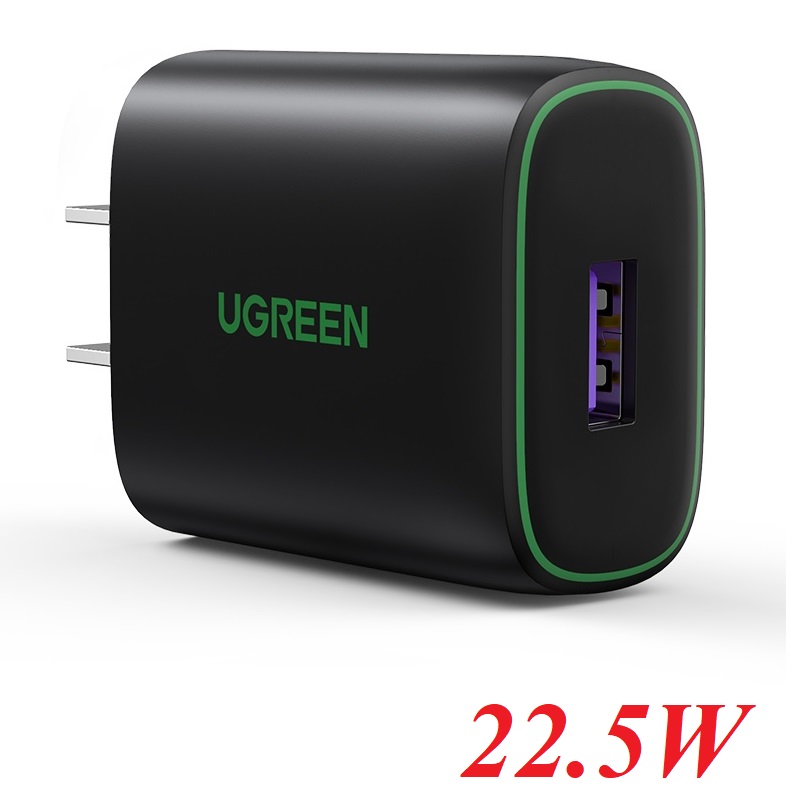 Ugreen 80913 5A 22.5W Super Fast Charger Universal Huawei Mate40Pro / 30 / 20 / P50 / 40 / 30 Honor 50pro / 10 / V30 Mobile Phone Charging Head USB Plug cd231