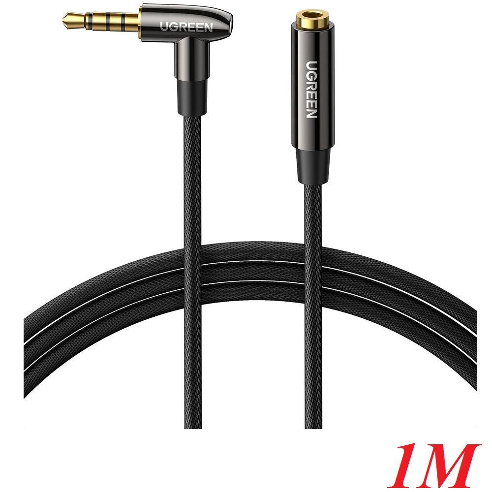 Ugreen 20494 1m Extension 4 - Pole Angled Audio Cable black AV188