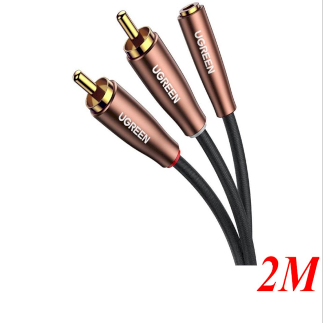 Ugreen 50131 2m 3.5mm Female to 2×RCA Male Audio Cable AV198