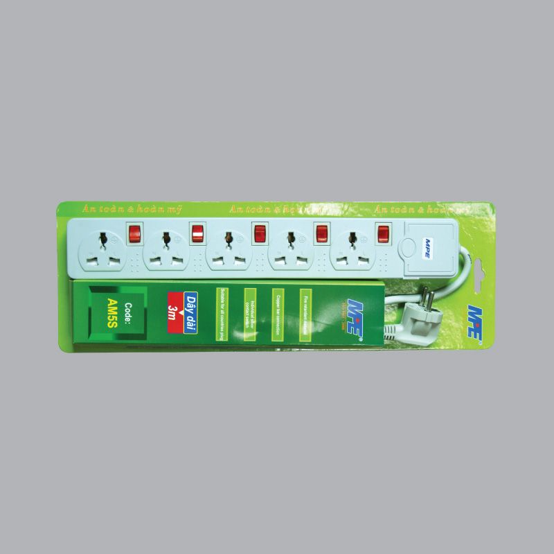 MPE 17712 AM5S 5 CHẤU Ổ CẮM DI ĐỘNG ĐA NĂNG