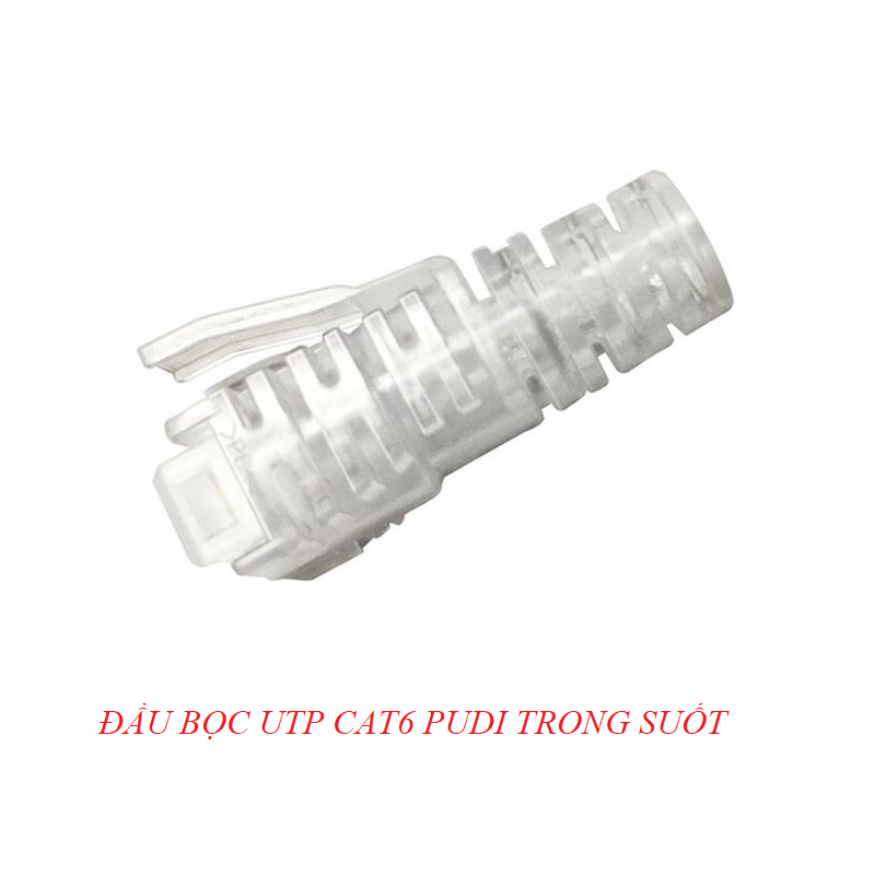 OEM DH 88109 100 CÁI (1 BỊCH ) ĐẦU BỌC RJ45 UTP CAT 6 PUDI TRONG MỀM