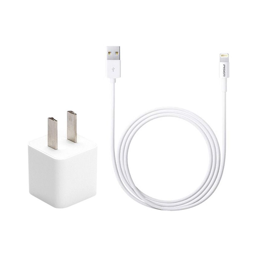 Pisen 15820 TS-C132 bộ sạc USB Charger 2A (Lightning)Trắng