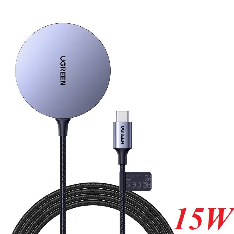 Ugreen 30233 15W Max Qi Magnetic Wireless Charger usb type c PD input CD245