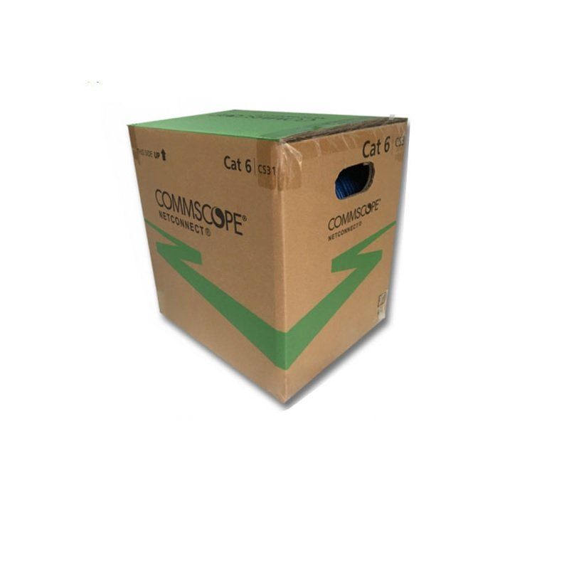 AMP 18670 14272546 Cable Cat6 4UTP,23A WG,CM  UTP Cat6 305m màu xanh Cáp mạng Commscope commscope chính hãng
